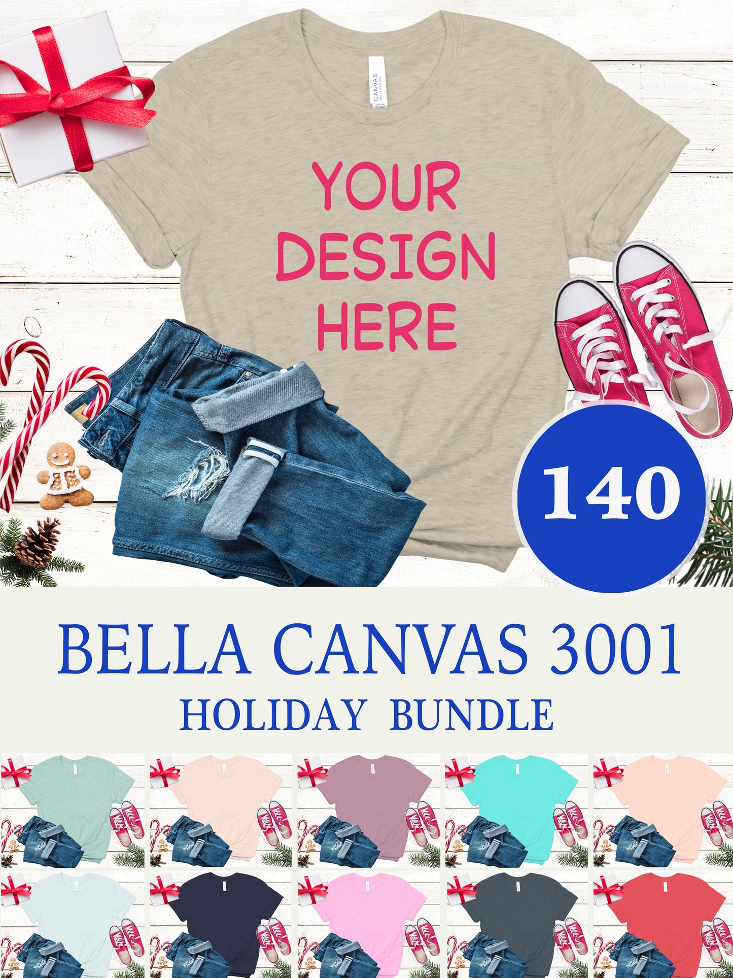 BELLA CANVAS 3001 HOLIDAY BUNDLE